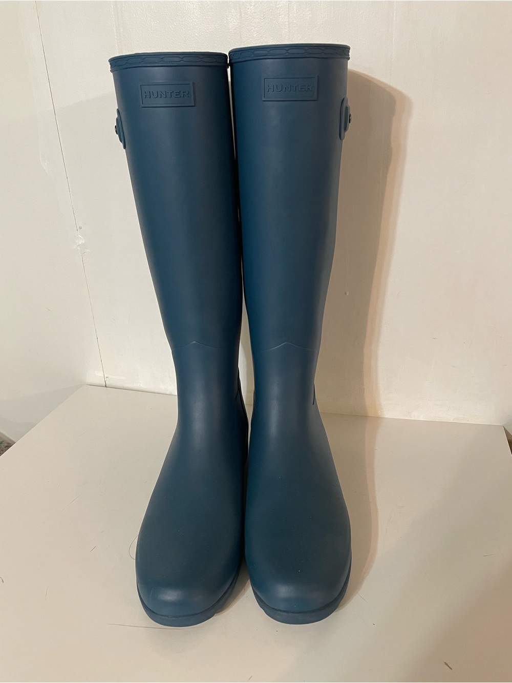 Tall Hunter Boots in Teal